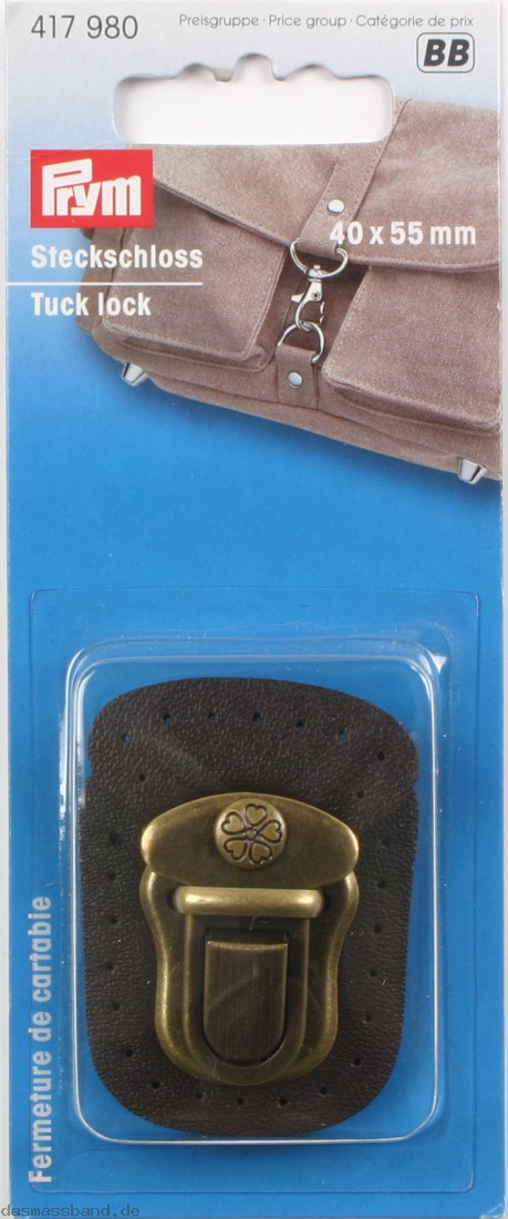 CIERRE PRYM BOLSO PARA COSER 40X55MM X1 CUERO/LATO - Image 3